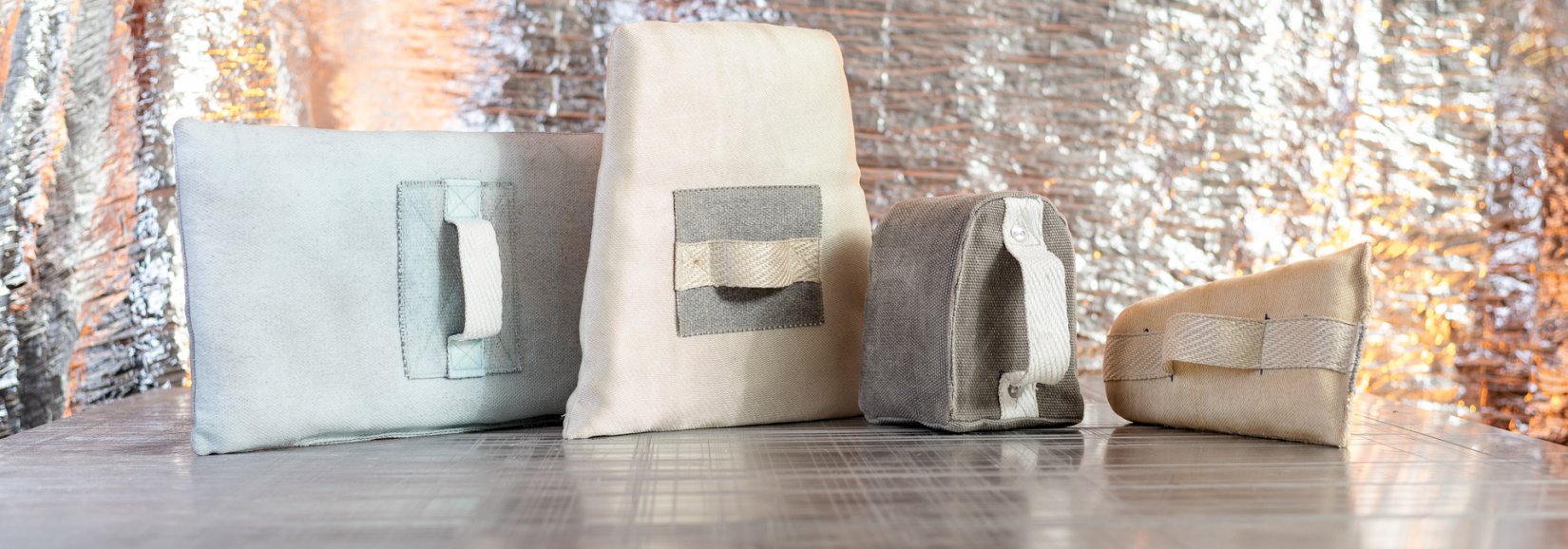 Hitzekissen und Hitzeschilder